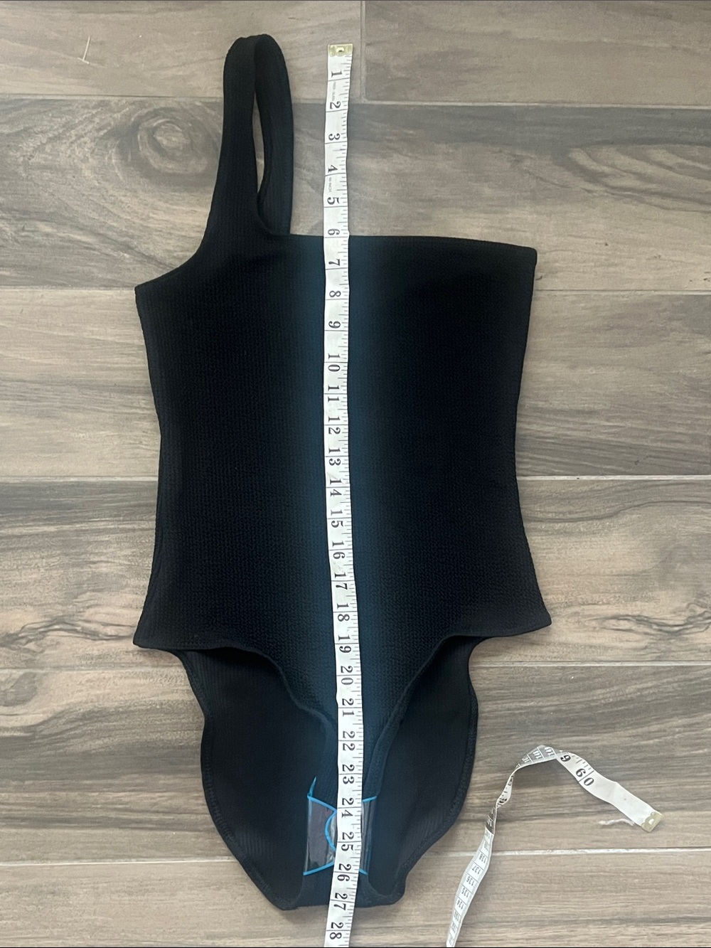 🆕 ASOS Black One-Shoulder Textured Bodysuit One Size - Picture 10 of 15